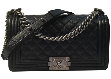 chanel boy bag caviar or calfskin|BOY CHANEL .